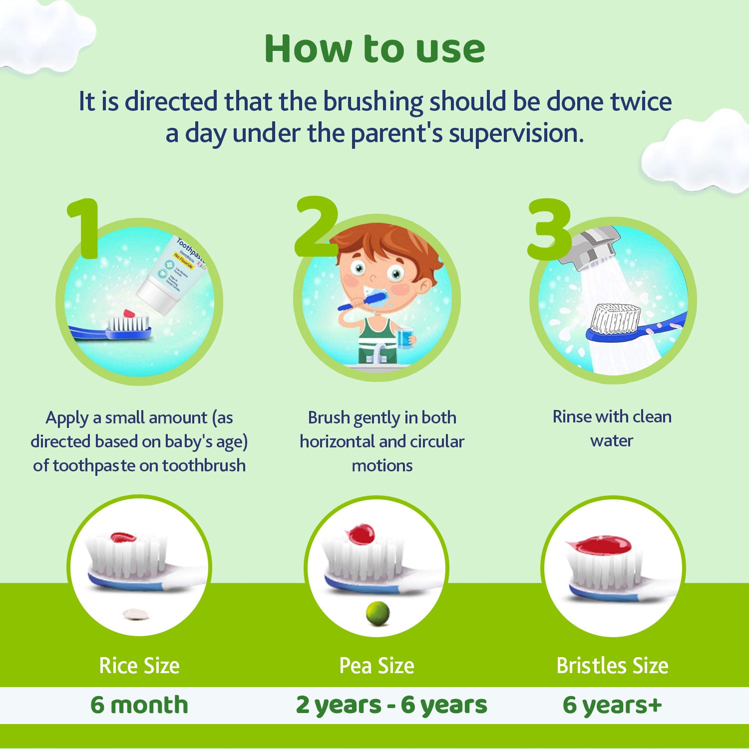 Chicco Toothbrush Green 6M-36M In