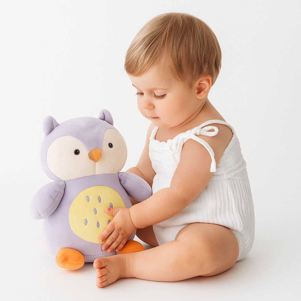 Miniklub Boys Lavender Color 30 cm Huggable Penguin Soft Toy