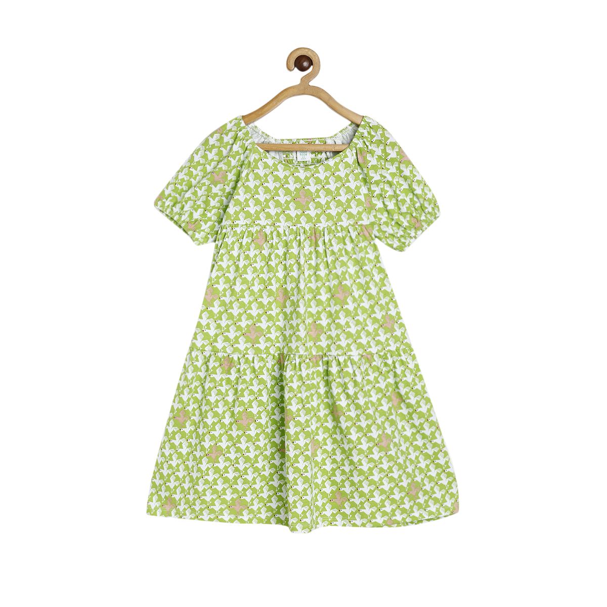 Girls Green Pack Of 1 Dress