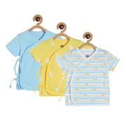 Boys Multicolor Pack Of 3 Front Open Vest