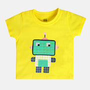 Boys Yellow Pack Of 1 T-Shirt