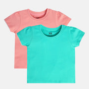 Girls Multicolor Pack Of 2 Knit Top