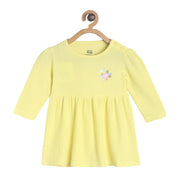 Pack of 1 knit dress - yellow for 0-3 Months