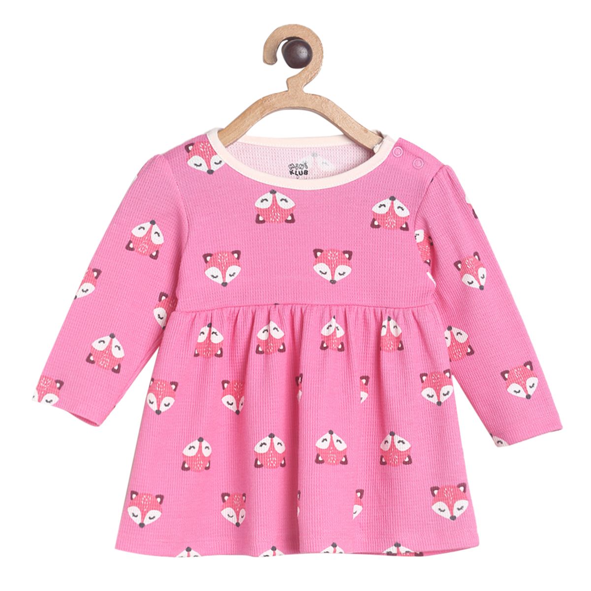 Pack of 1 knit dress - pink for 0-3 Months