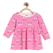 Pack of 1 knit dress - pink for 0-3 Months