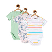 Boys Coral Pack Of 3 Body Suit