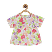 Girls White Pink Pack Of 1 Woven Top