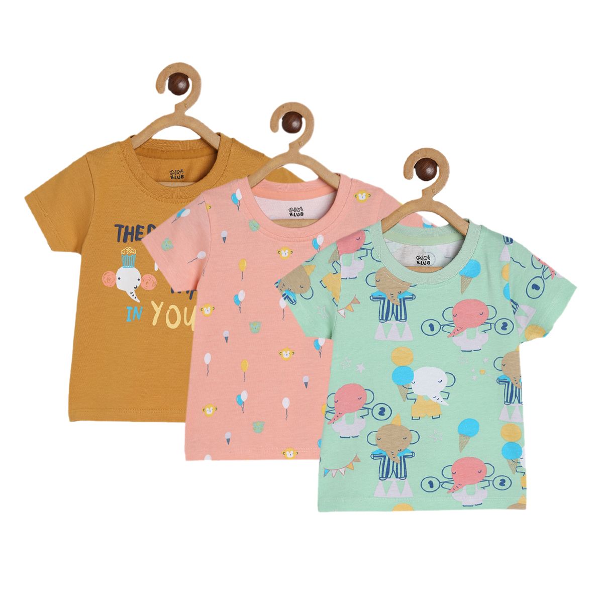 Boys Multicolor Pack Of 3 T-Shirt