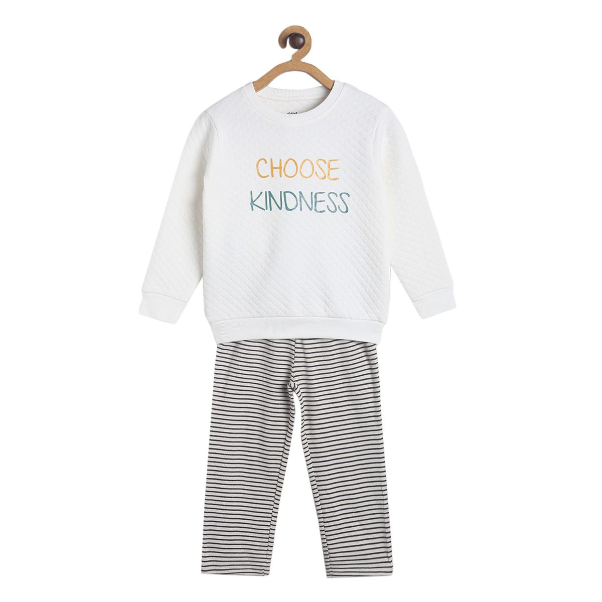 Pack of 2 top and bottom set - white for 3-6 Months