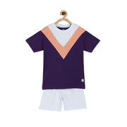 Boys Purple Lounge Wear