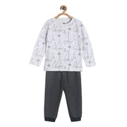 Pack of 2 t-shirt and bottom - grey for 3-6 Months