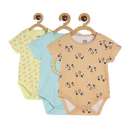 Boys Multicolor Pack Of 3 Body Suit