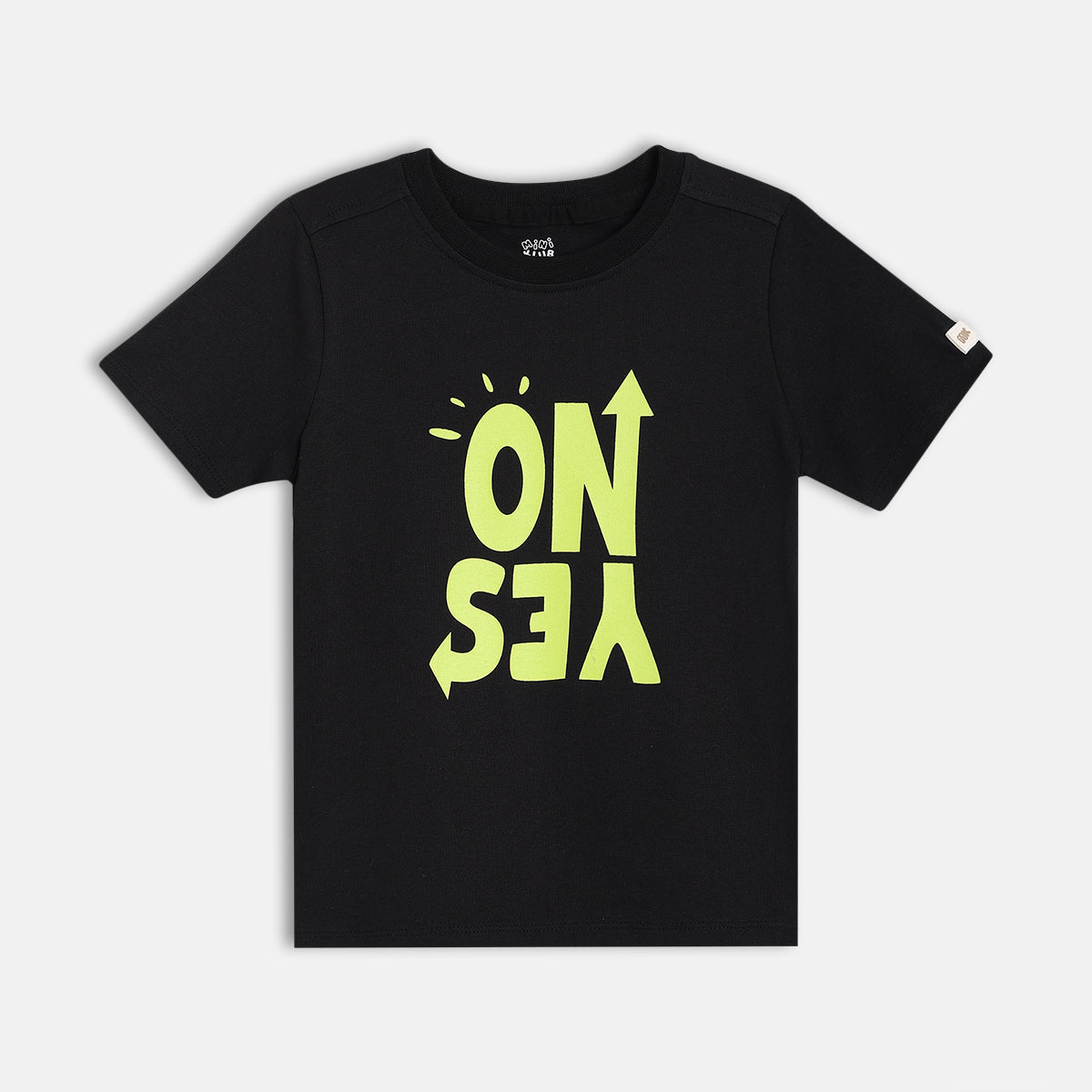 Boys Black Short Sleeve T-Shirt