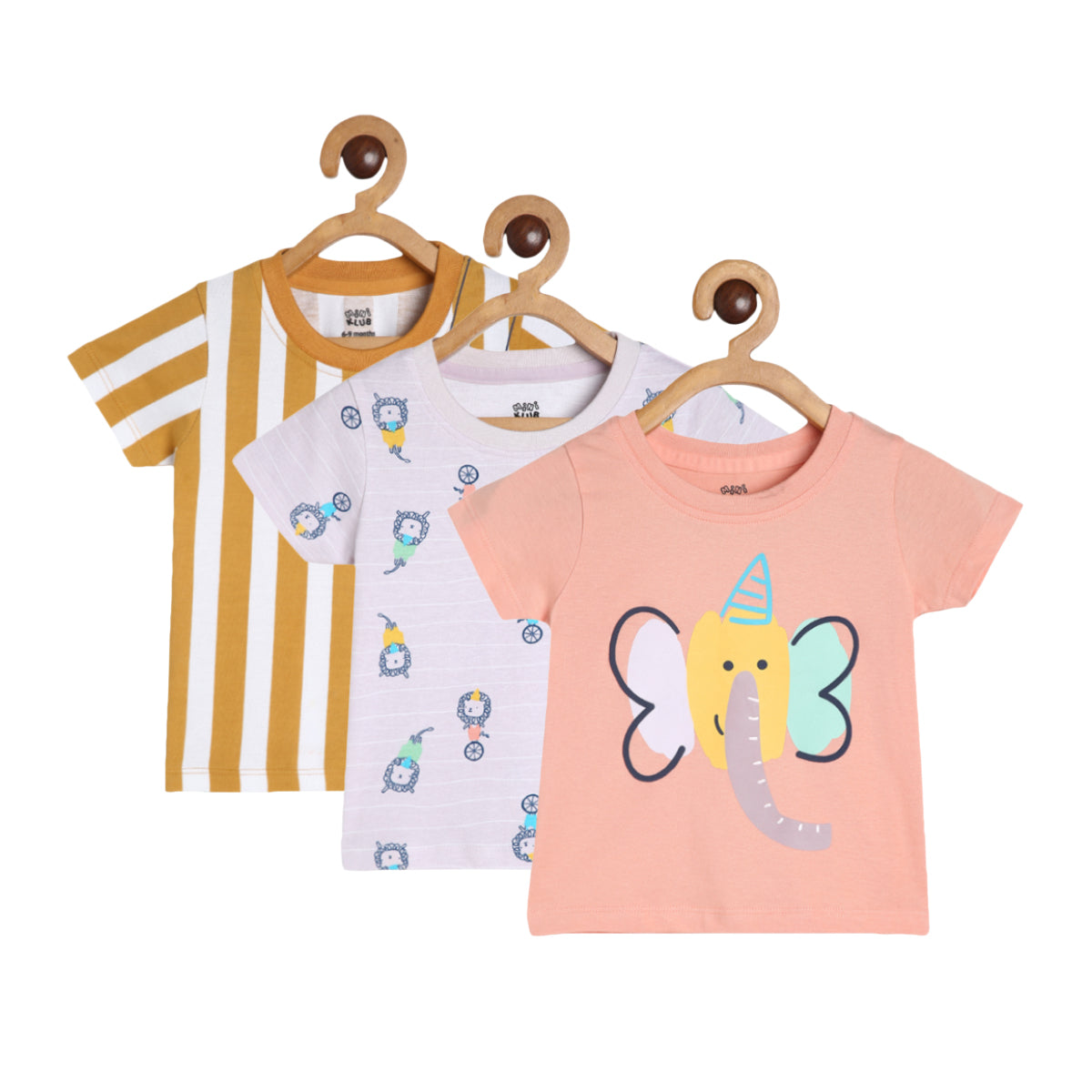 Boys Multicolor Pack Of 3 T-Shirt