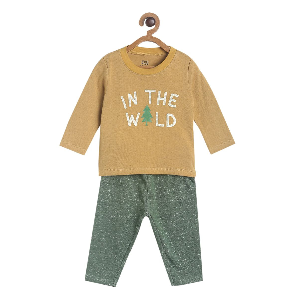 Pack of 2 t-shirt and bottom set - yellow for 0-3 Months