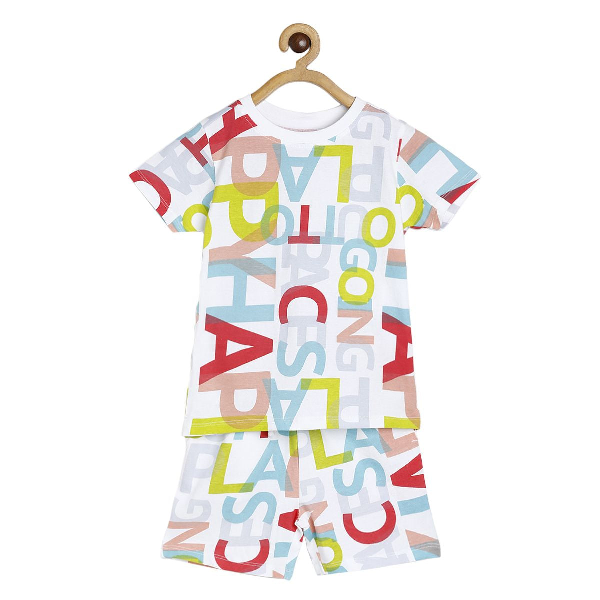 Boys White Pack Of 2 Lounge Wear