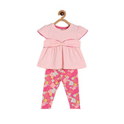 Girls Pink Pack Of 2 Top And Bottom