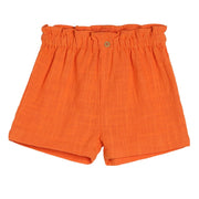 Girls Orange Pack Of 1 Shorts