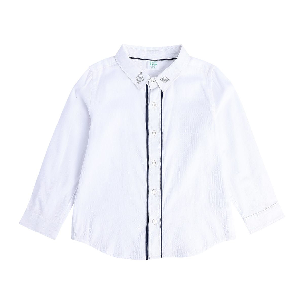 Boys White Pack Of 1 Shirt