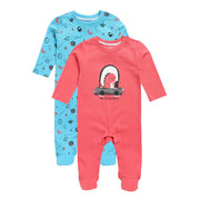 Boys Multicolor Pack Of 2 Sleep Suit