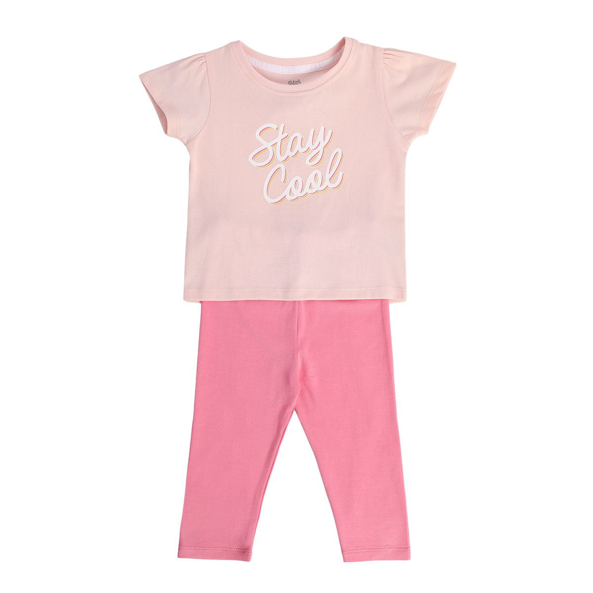 Girls Pink Pack Of 2 Top And Bottom