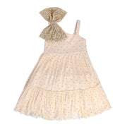 Girls Beige Pack Of 1 Dress