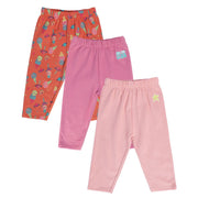 Girls Multicolor Pack Of 3 Legging