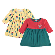 Girls Multicolor Pack Of 2 Dress