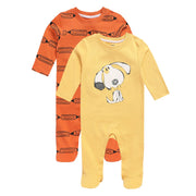 Boys Multicolor Pack Of 2 Sleep Suit