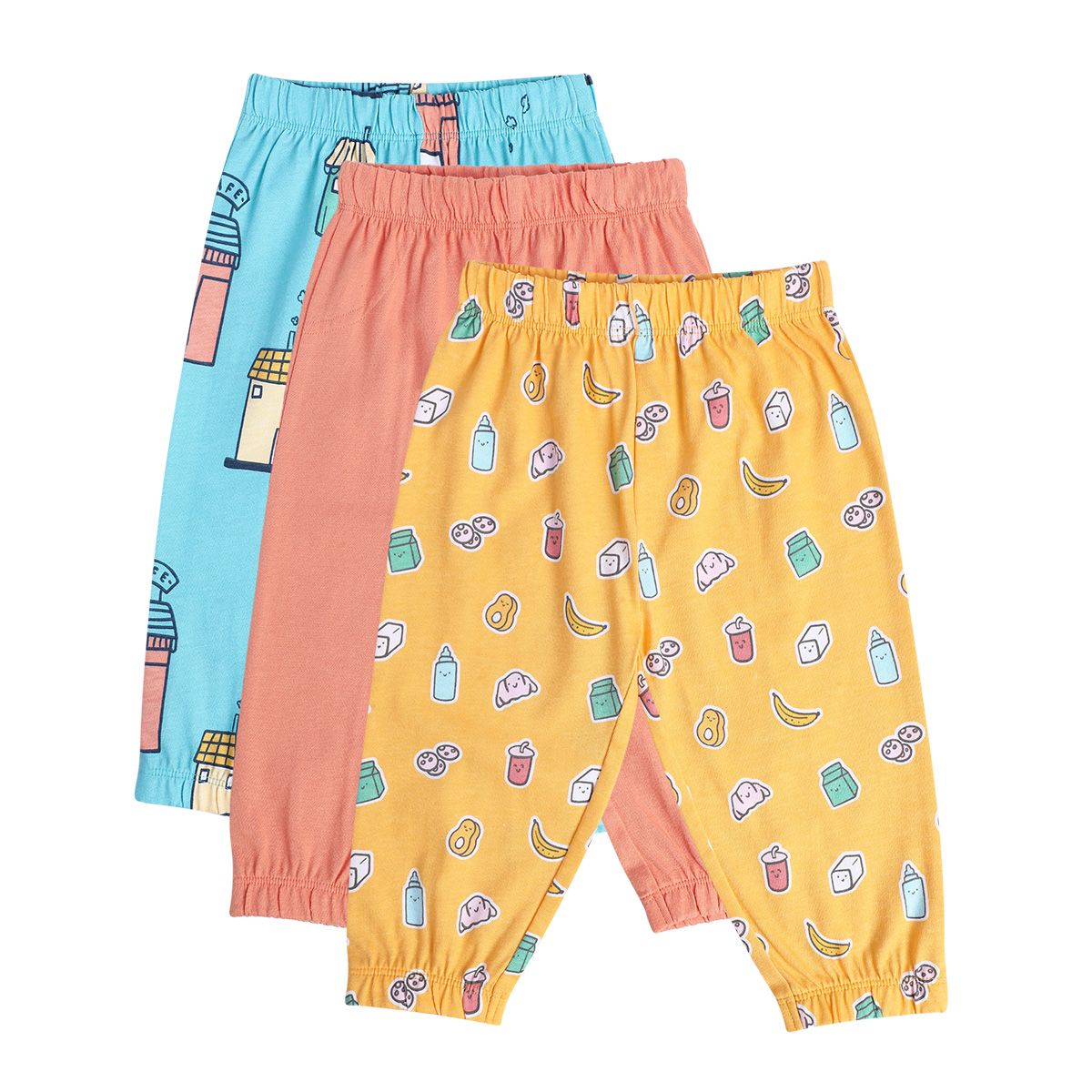 Boys Multicolor Pack Of 3 Knit Bottom