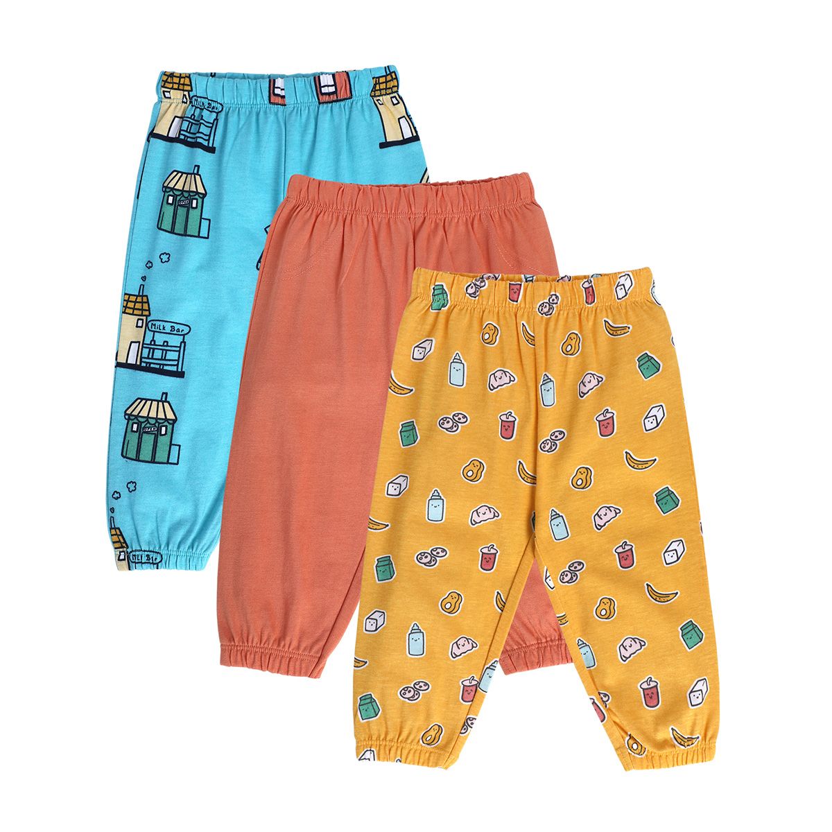 Boys Multicolor Pack Of 3 Knit Bottom