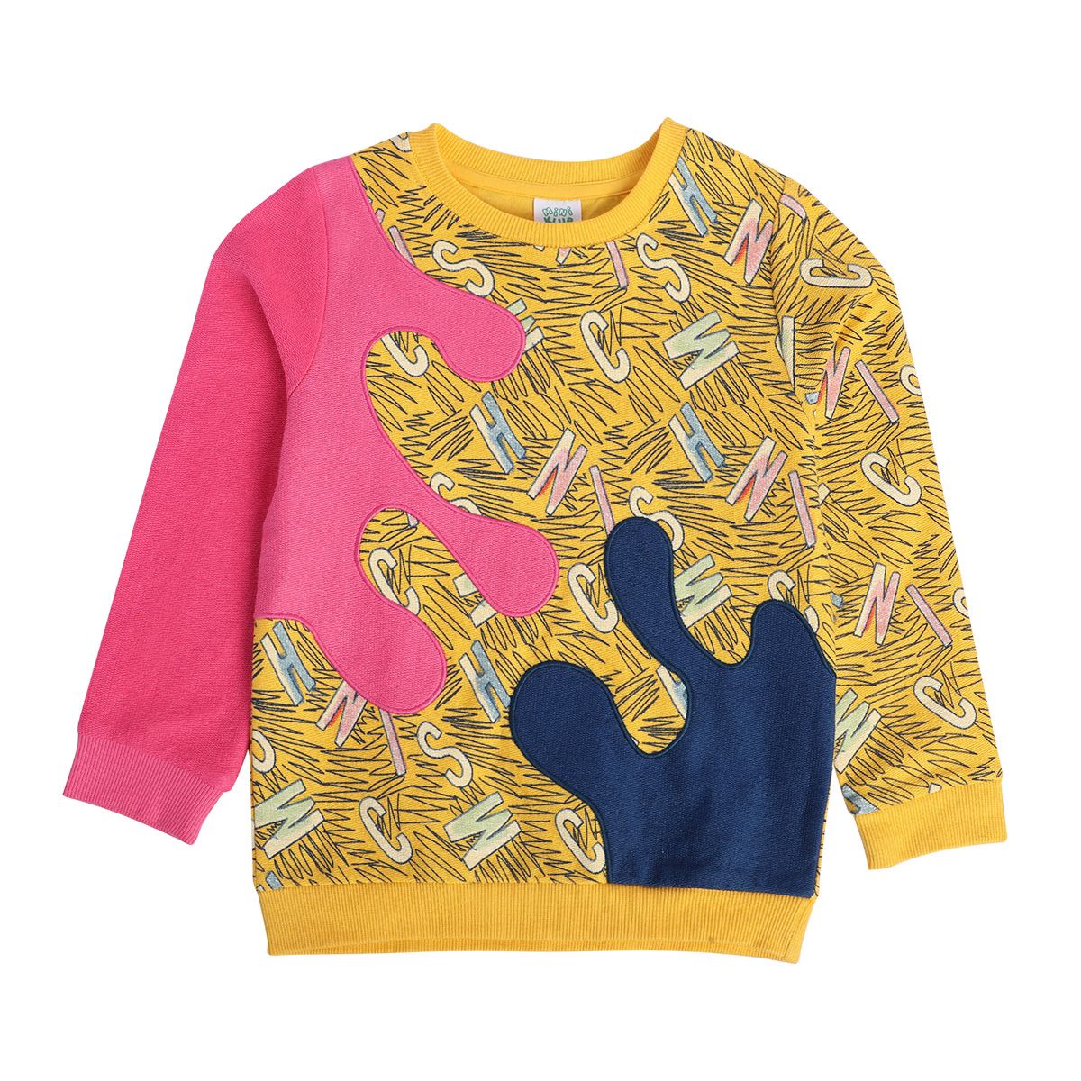 Girls Yellow Sweat Shirt