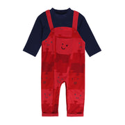 Boys Multicolor Pack Of 2 Dungaree Set