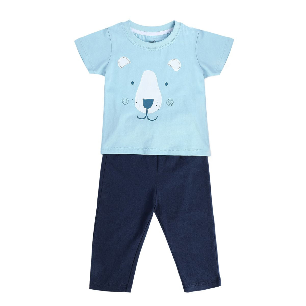 Boys Multicolor Pack Of 2 Top And Bottom