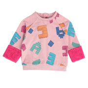 Girls Pink Pack Of 1 Sweat Shirt