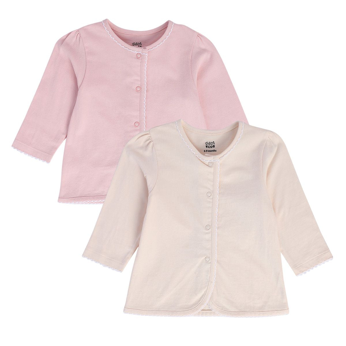 Girls Multicolor Pack Of 2 Front Open Vest