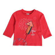 Boys Red Pack Of 1 T-Shirt