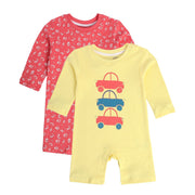 Boys Multicolor Pack Of 2 Romper