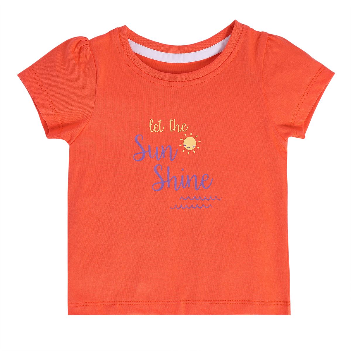 Girls Orange Pack Of 1 Knit Top