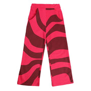 Girls Maroon Woven Pant