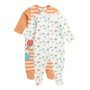 Boys Multicolor Pack Of 2 Sleep Suit