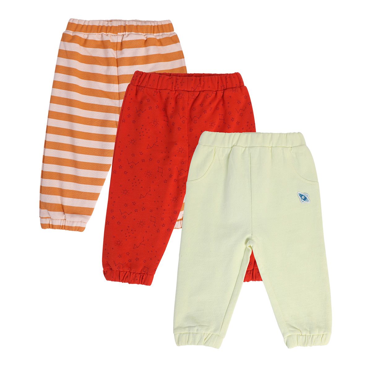 Boys Multicolor Pack Of 3 Knit Bottom