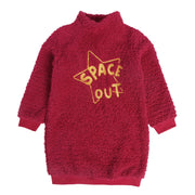 Girls Maroon Pack Of 1 Dress