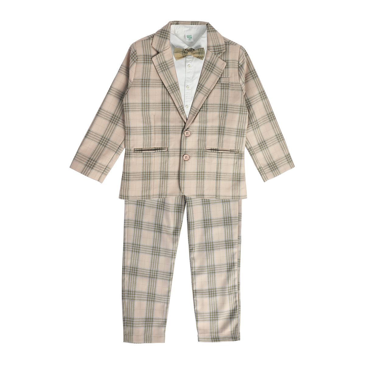 Boys Beige Pack Of 4 Coordinate Set