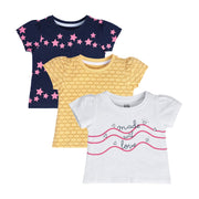 Girls Multicolor Pack Of 3 Knit Top
