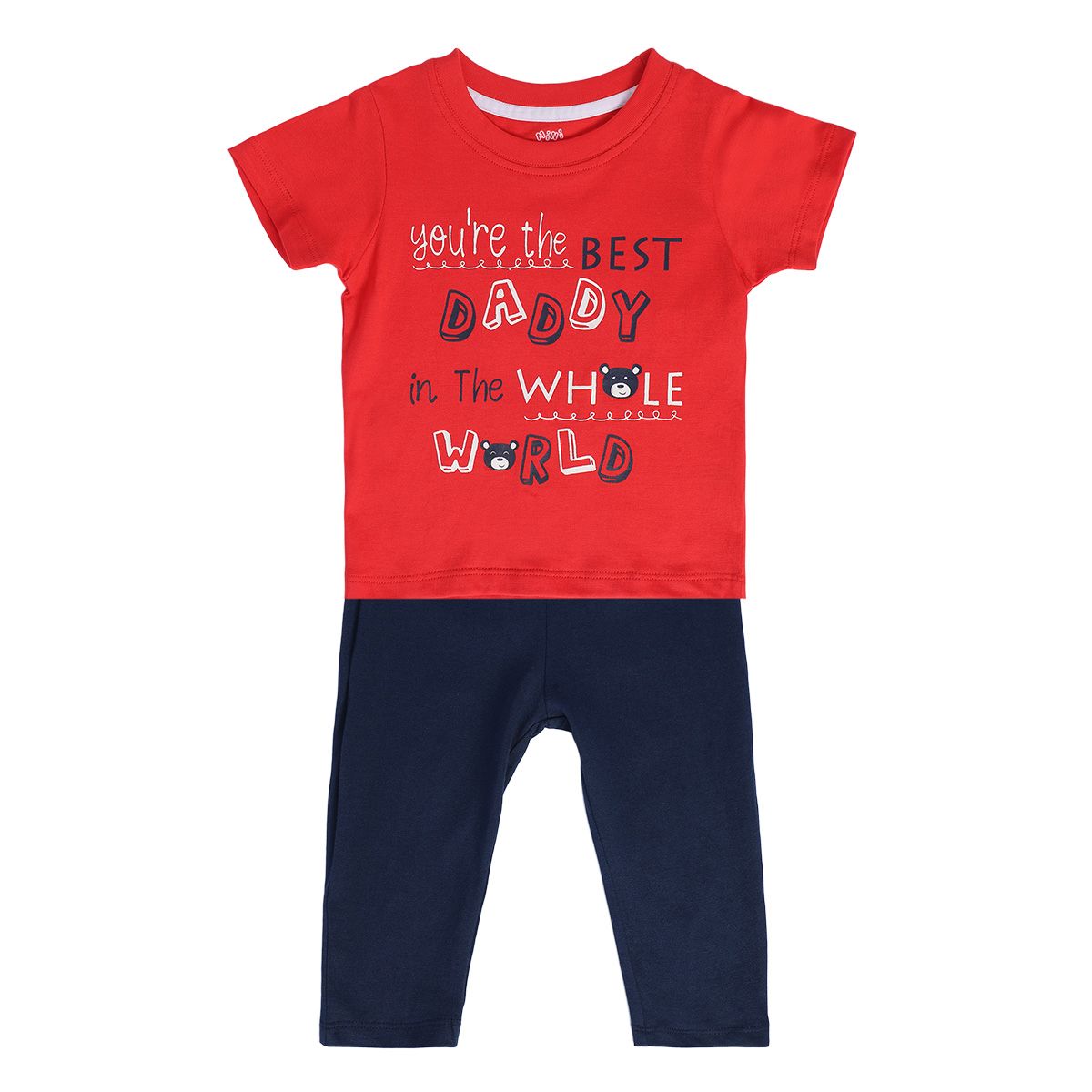 Boys Multicolor Pack Of 2 Top And Bottom