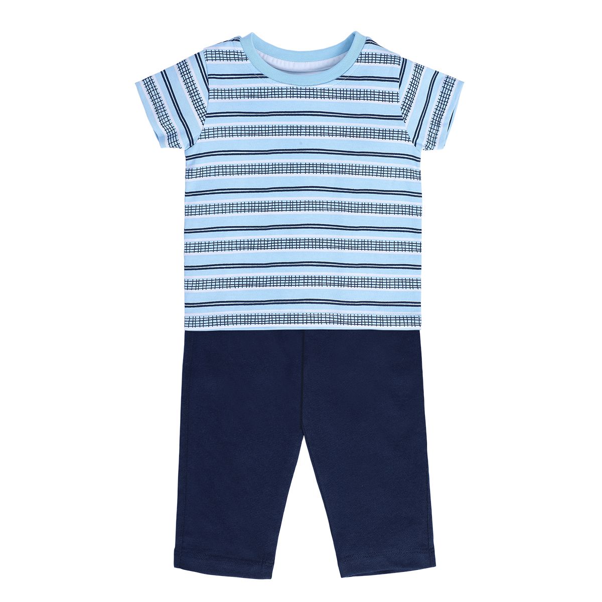 Boys Blue Pack Of 2 Top And Bottom
