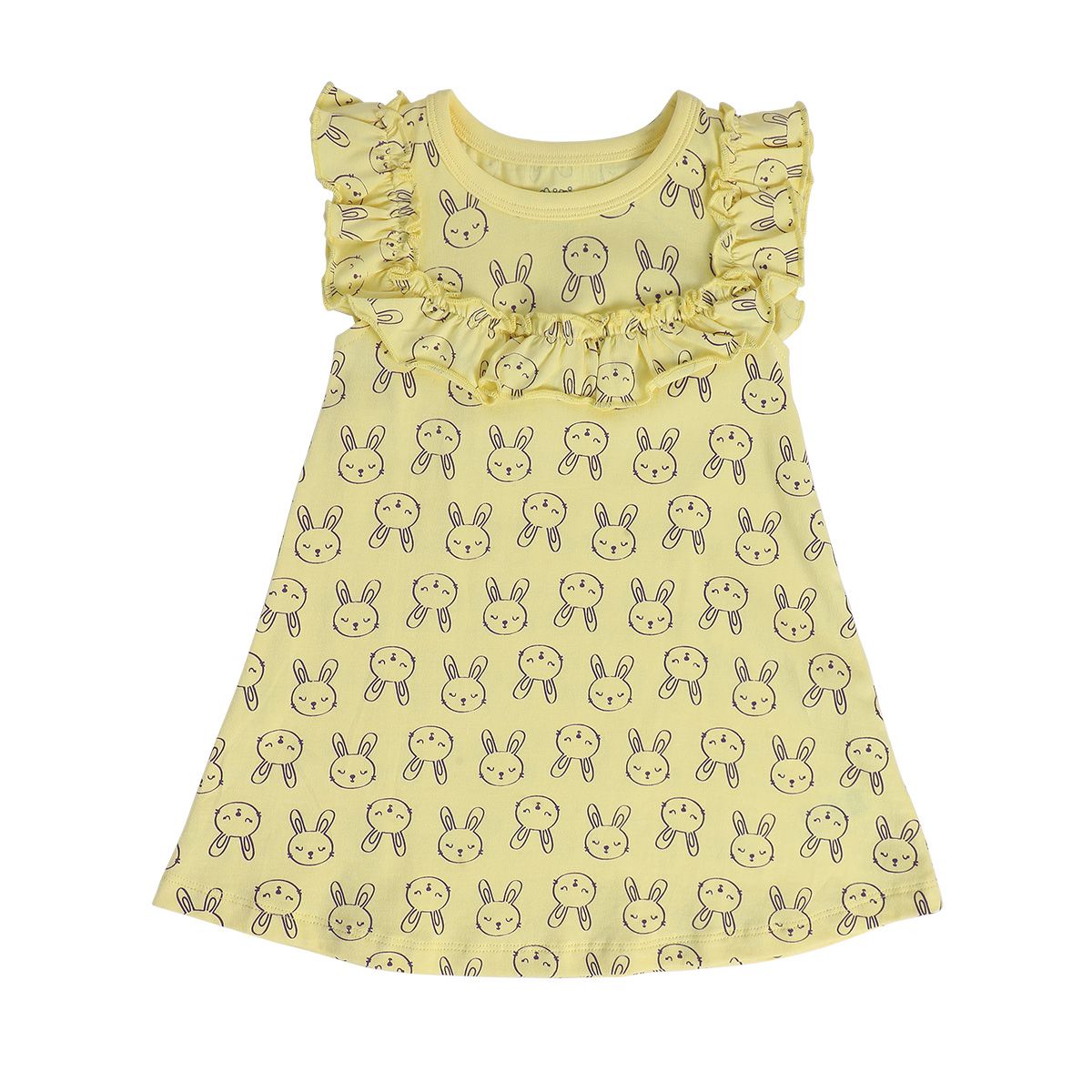 Girls Yellow Pack Of 1 Dress