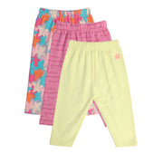 Girls Multicolor Pack Of 3 Knit Bottom
