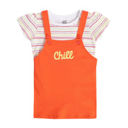 Girls Multicolor Pack Of 2 Pinny Set